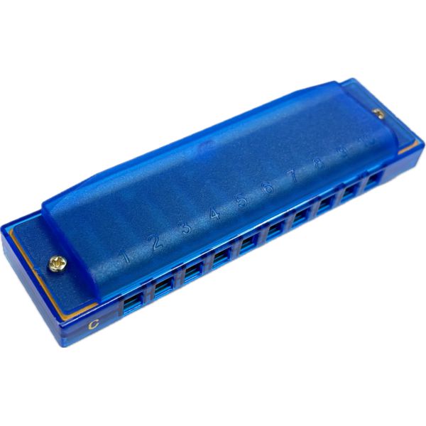 Hohner Translucent Harmonica - Blue-Andy's Music