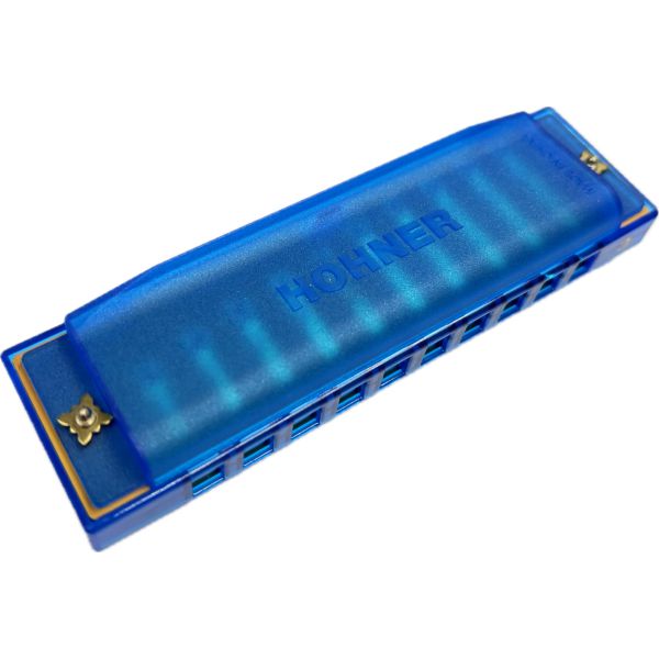 Hohner Translucent Harmonica - Blue-Andy's Music