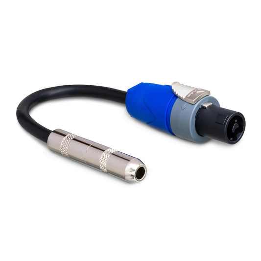 Hosa Adaptor 1/4" F to Speakon 16 AWG 6 in.-Andy's Music