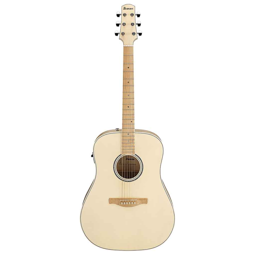 Ibanez AAD77M1EOAW Acoustic Guitar - Open Pore Antique White