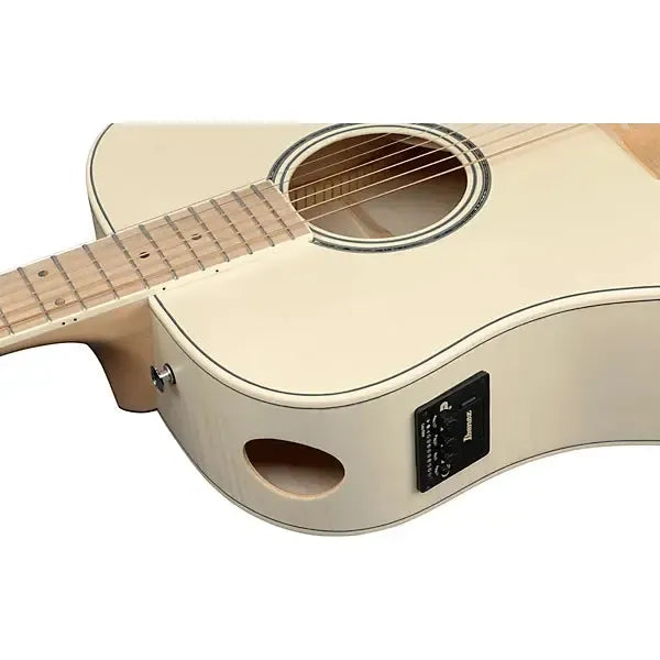 Ibanez AAD77M1EOAW Acoustic Guitar - Open Pore Antique White