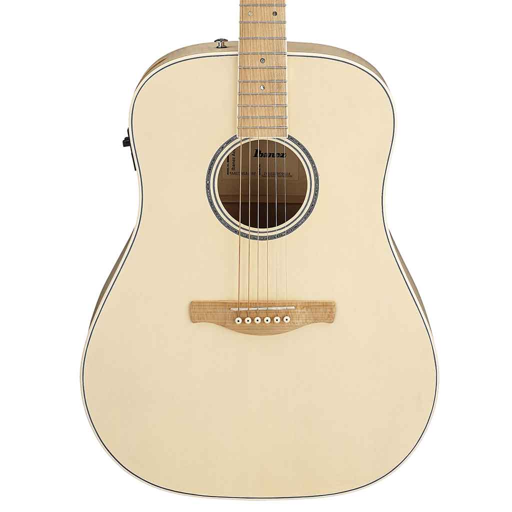 Ibanez AAD77M1EOAW Acoustic Guitar - Open Pore Antique White