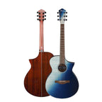 Ibanez AEWC32FM Thinline Acoustic Electric Guitar-Indigo Sunset Fade-Andy's Music