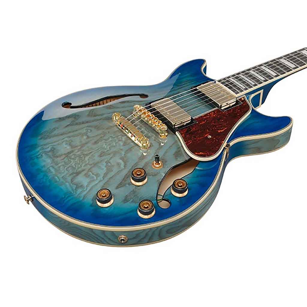 Ibanez AM93QAJBB Artcore Semi Hollow Body Electric Guitar Super 58 Pickups