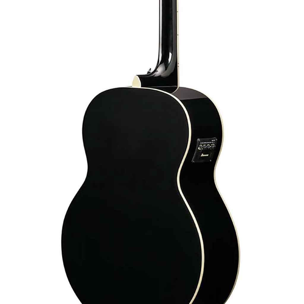 Ibanez Artwood AJ70M1E Jumbo Acoustic Electric Guitar - Black High Gloss-Andy's Music