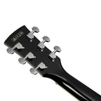 Ibanez Artwood AJ70M1E Jumbo Acoustic Electric Guitar - Black High Gloss-Andy's Music