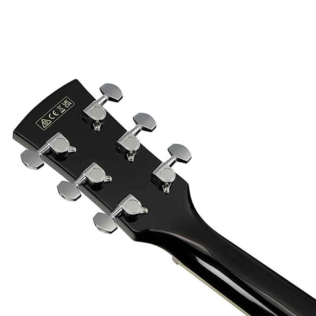 Ibanez Artwood AJ70M1E Jumbo Acoustic Electric Guitar - Black High Gloss-Andy's Music