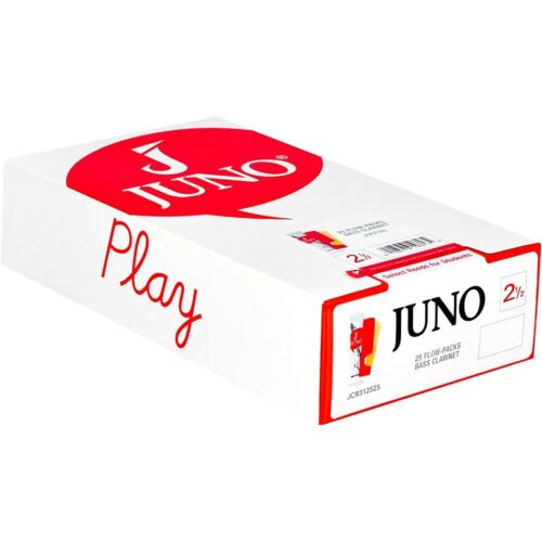 Juno Bass Clarinet Reeds - 2.5 Box of 25 JCR312525-Andy's Music