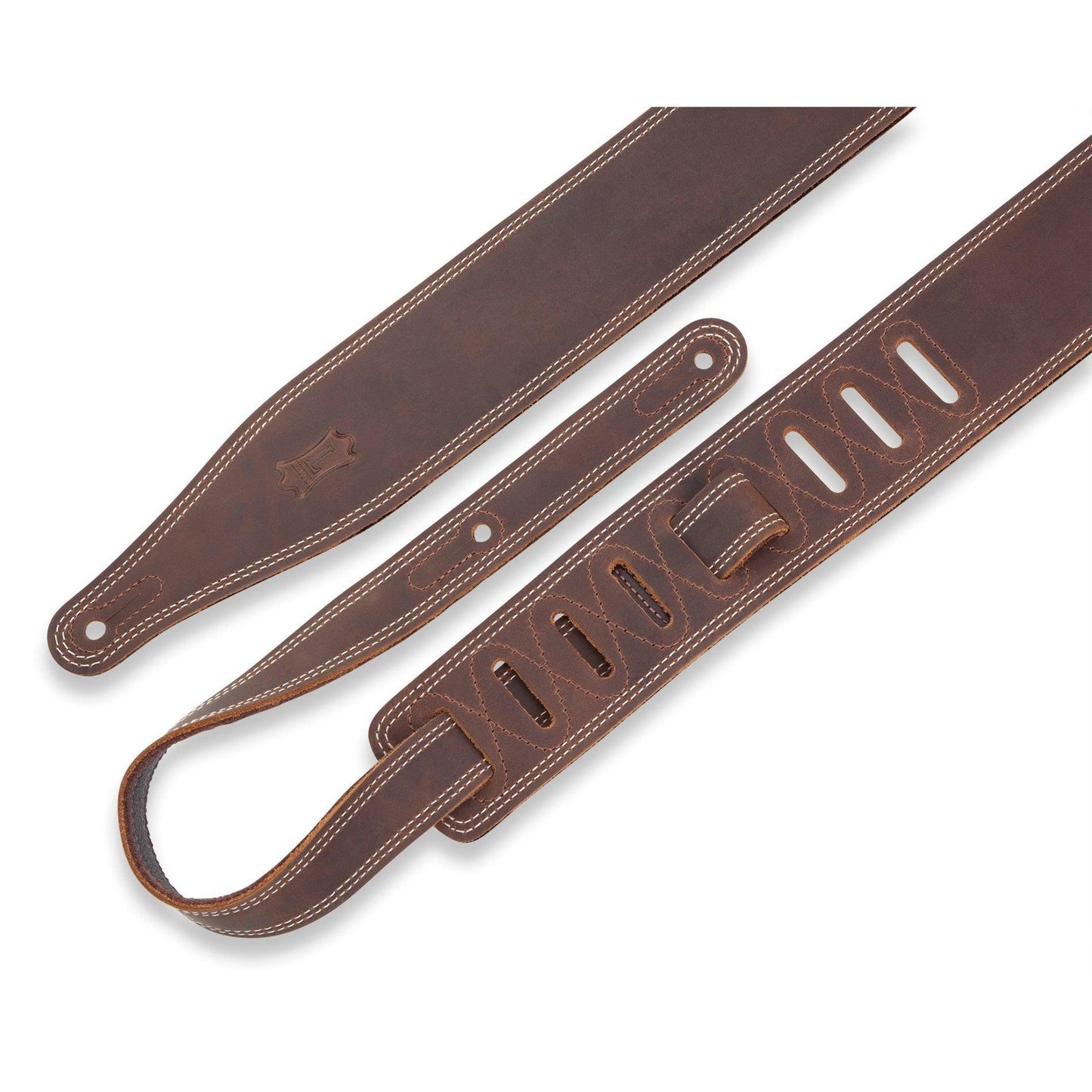 Levy's 2.5" Leather Guitar Strap M17BDS-Andy's Music