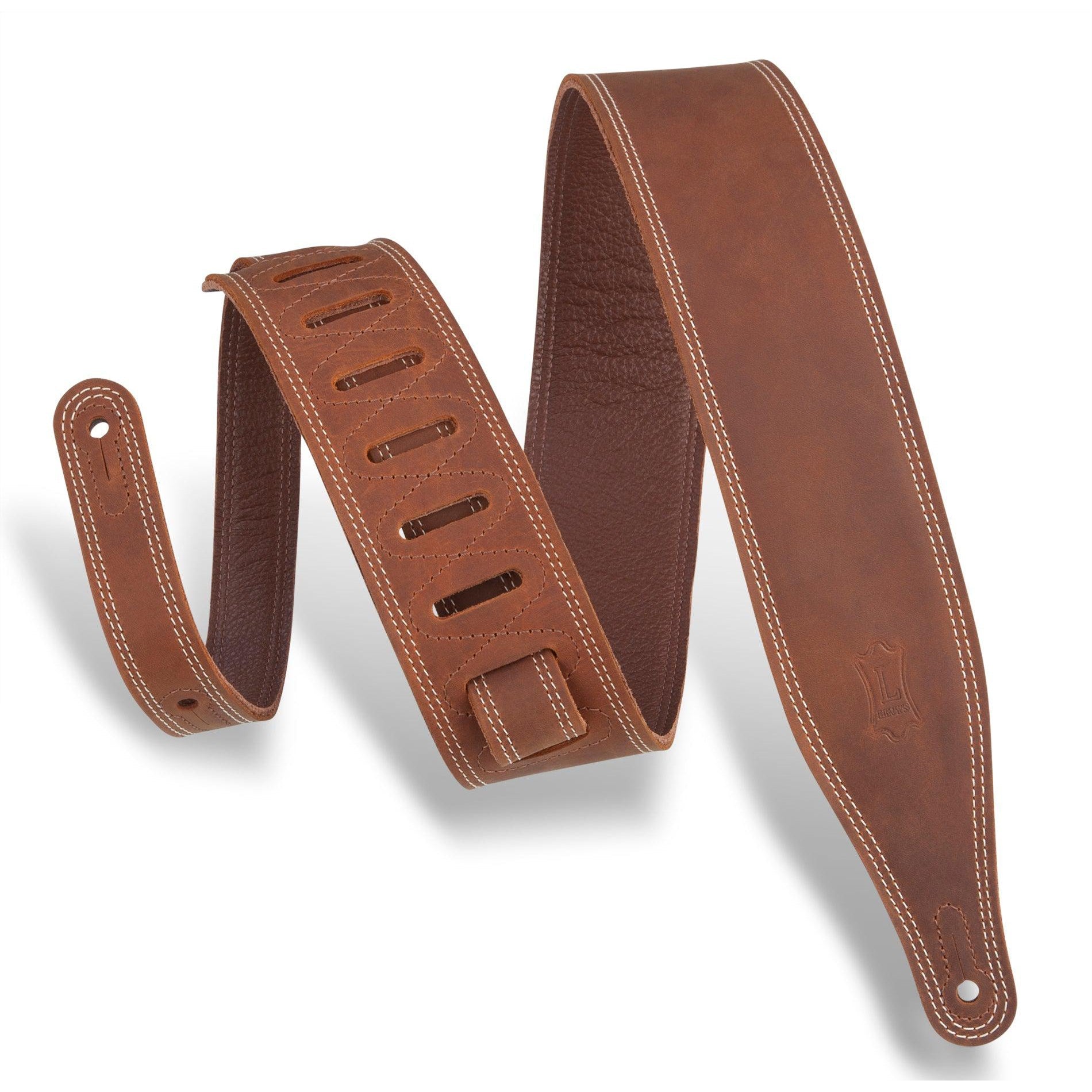 Levy's 2.5" Leather Guitar Strap M17BDS