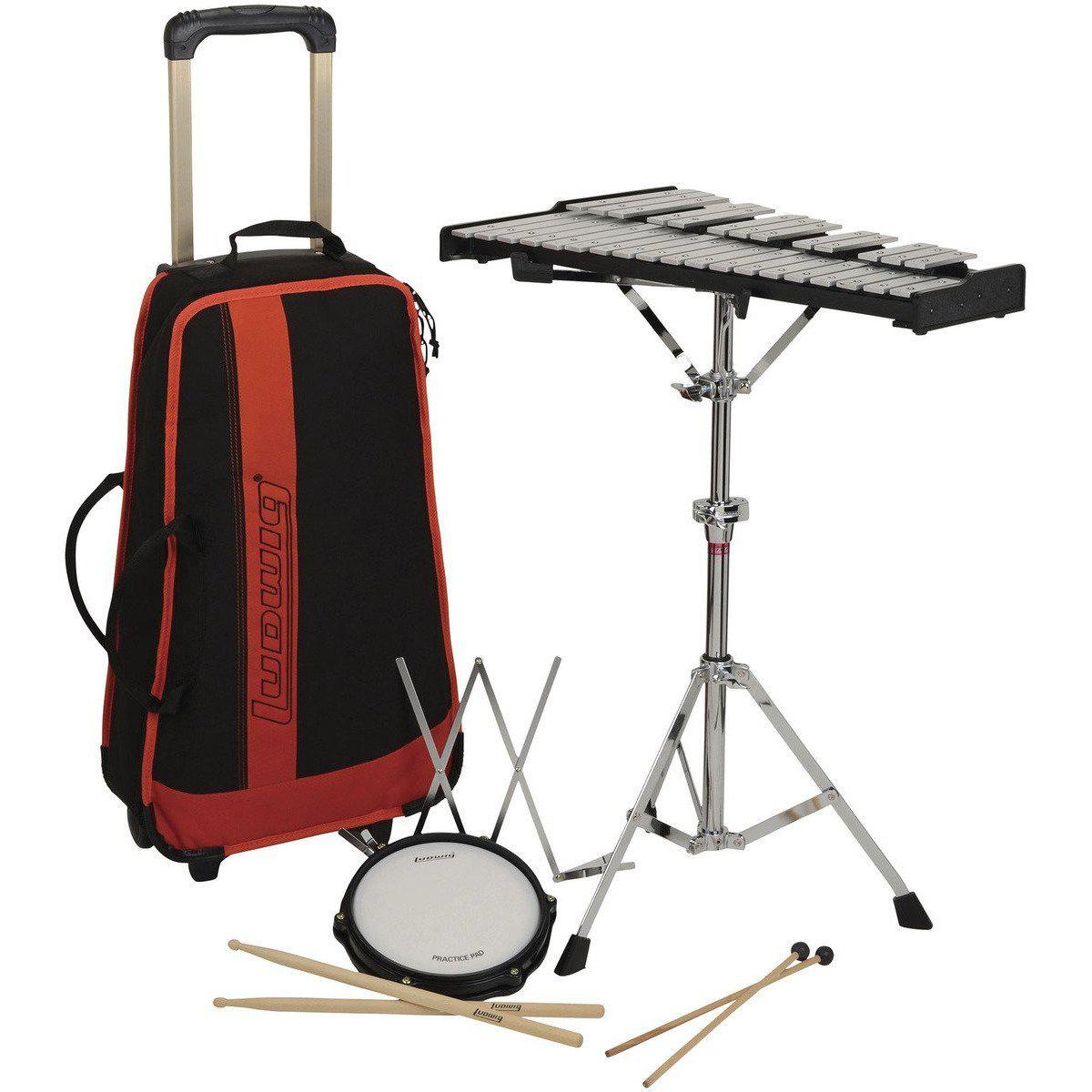 Ludwig Musser LM652RP Bell Kit With Rolling Bag (Plain Bars)-Andy's Music