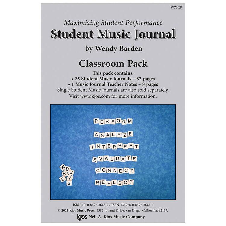 Maximizing Student Performance: Student Music Journal - Classroom Pack-Andy's Music