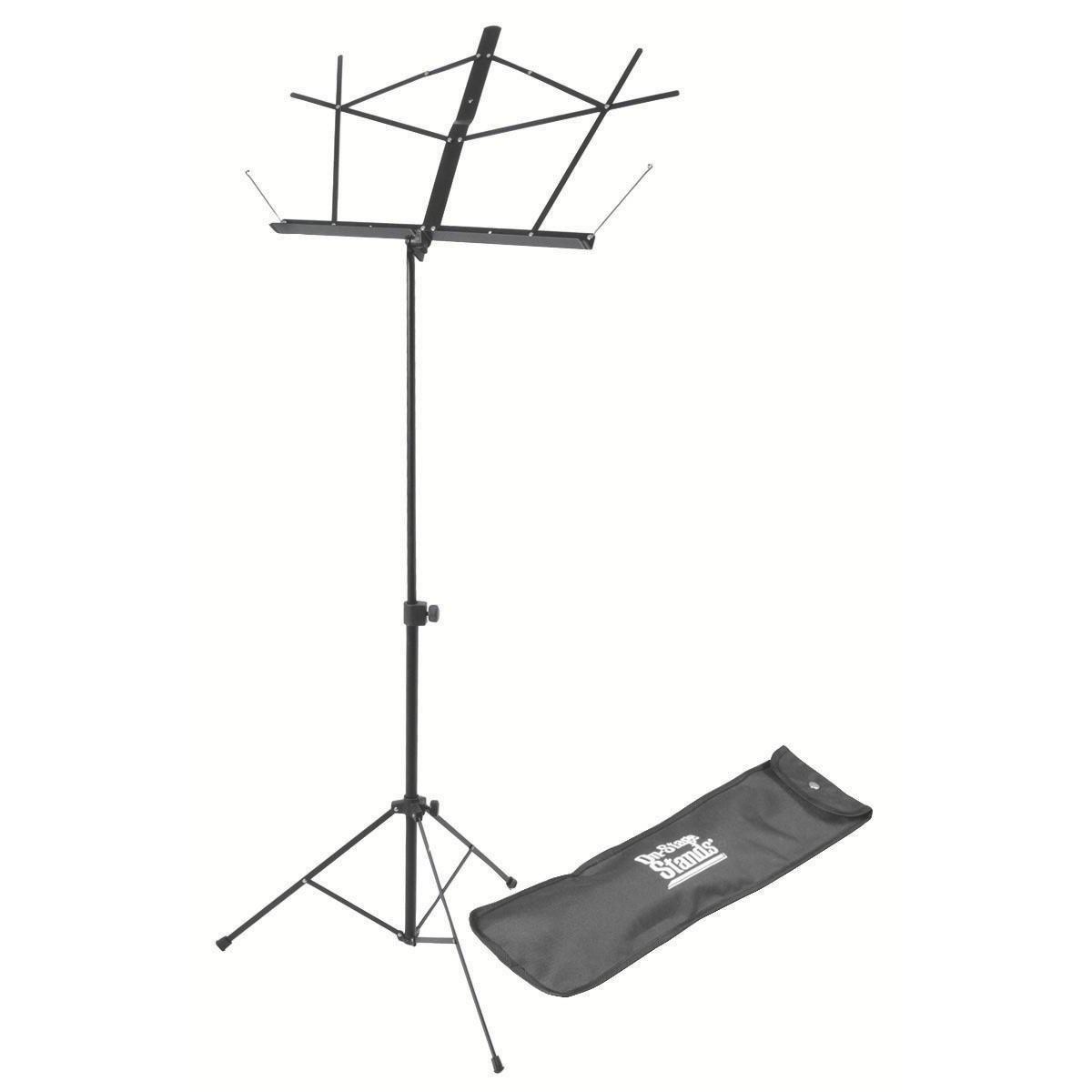 On-Stage SM7122 Compact Folding Wire Music Stand with Bag-Black-Andy's Music