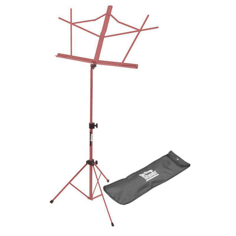 On-Stage SM7122 Compact Folding Wire Music Stand with Bag-Pink-Andy's Music