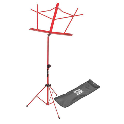 On-Stage Folding Sheet Music Stand with Bag SM7122-Red-Andy's Music