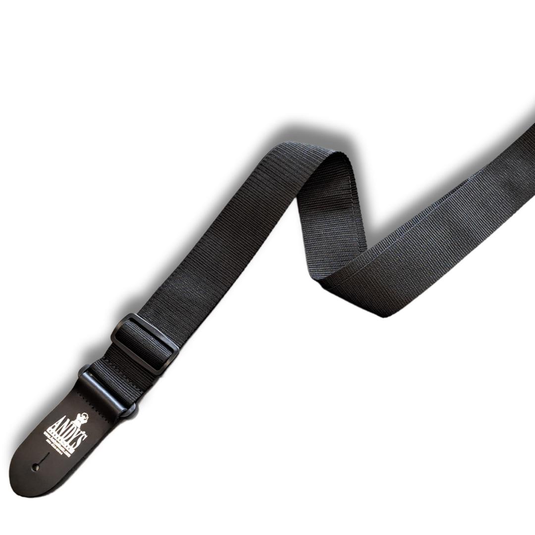 Perri's 2" Black Guitar Strap with Andy's Logo