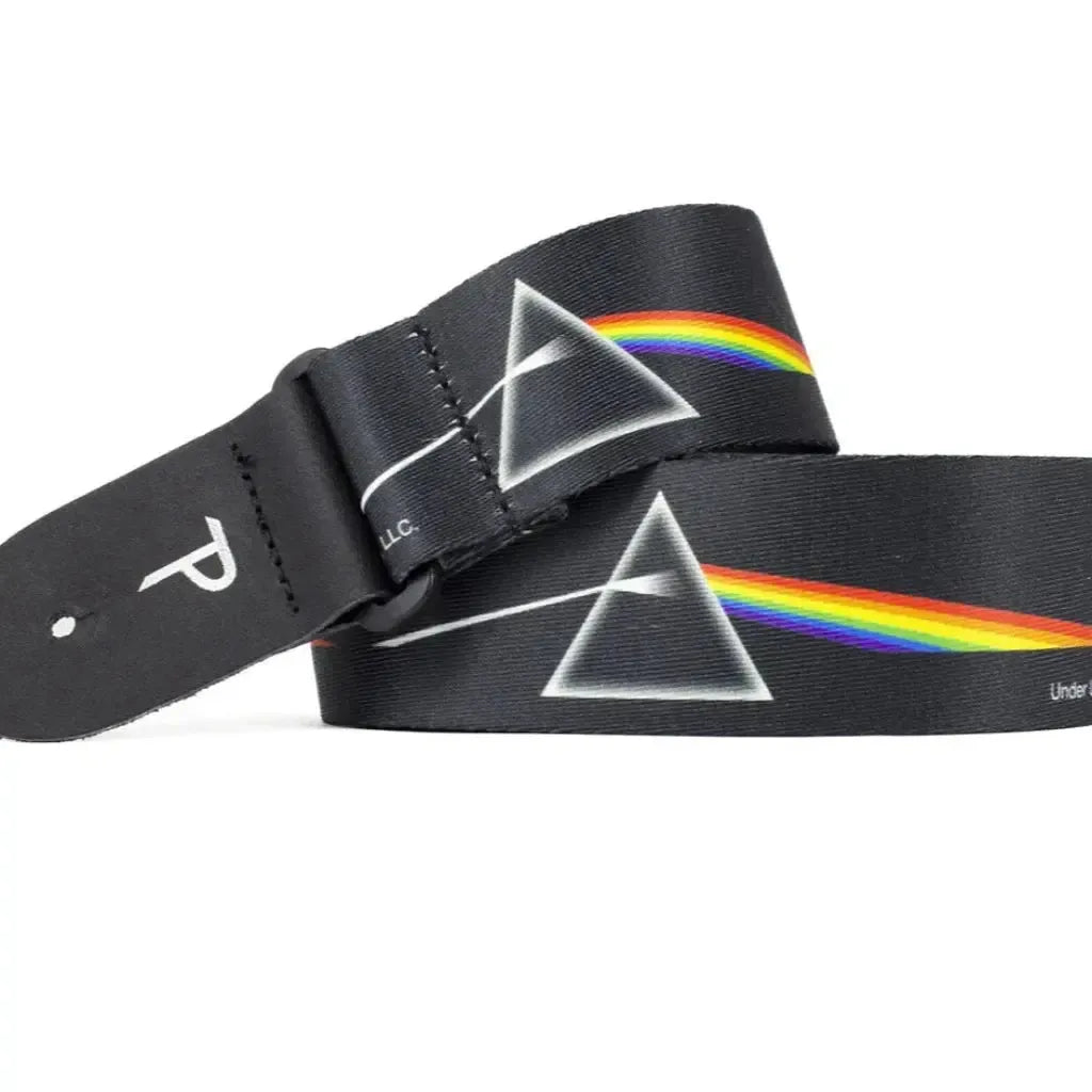Perri's Leather Official Pink Floyd Dark Side of the Moon Guitar Strap-Andy's Music
