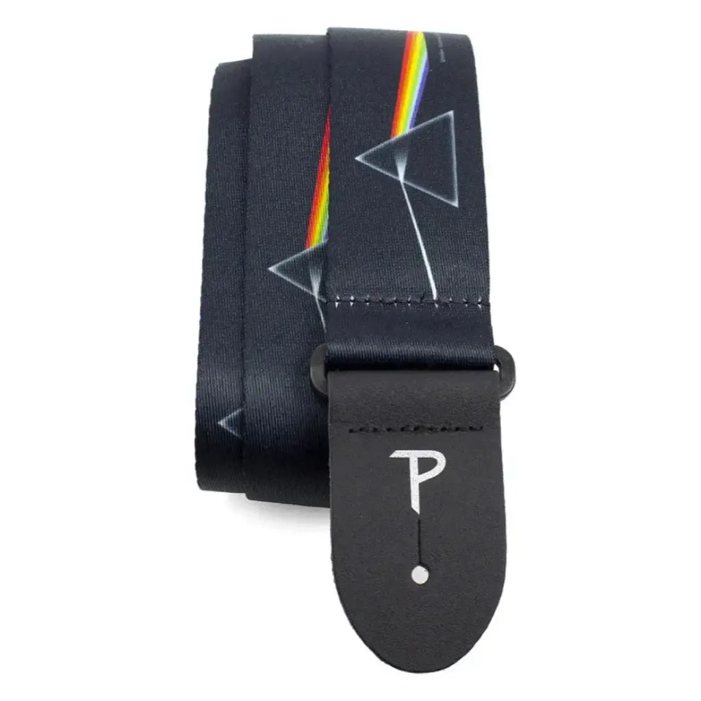 Perri's Leather Official Pink Floyd Dark Side of the Moon Guitar Strap-Andy's Music
