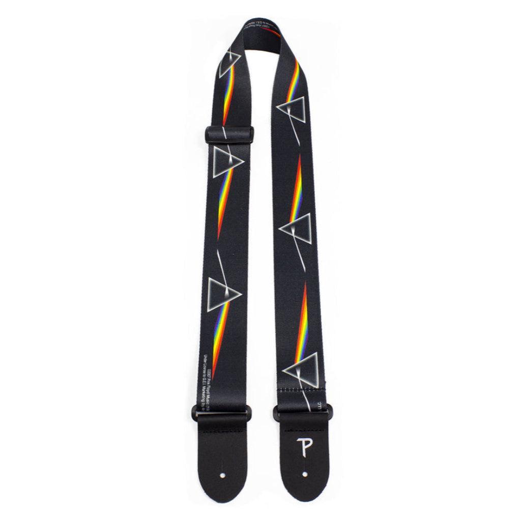 Perri's Leather Official Pink Floyd Dark Side of the Moon Guitar Strap-Andy's Music