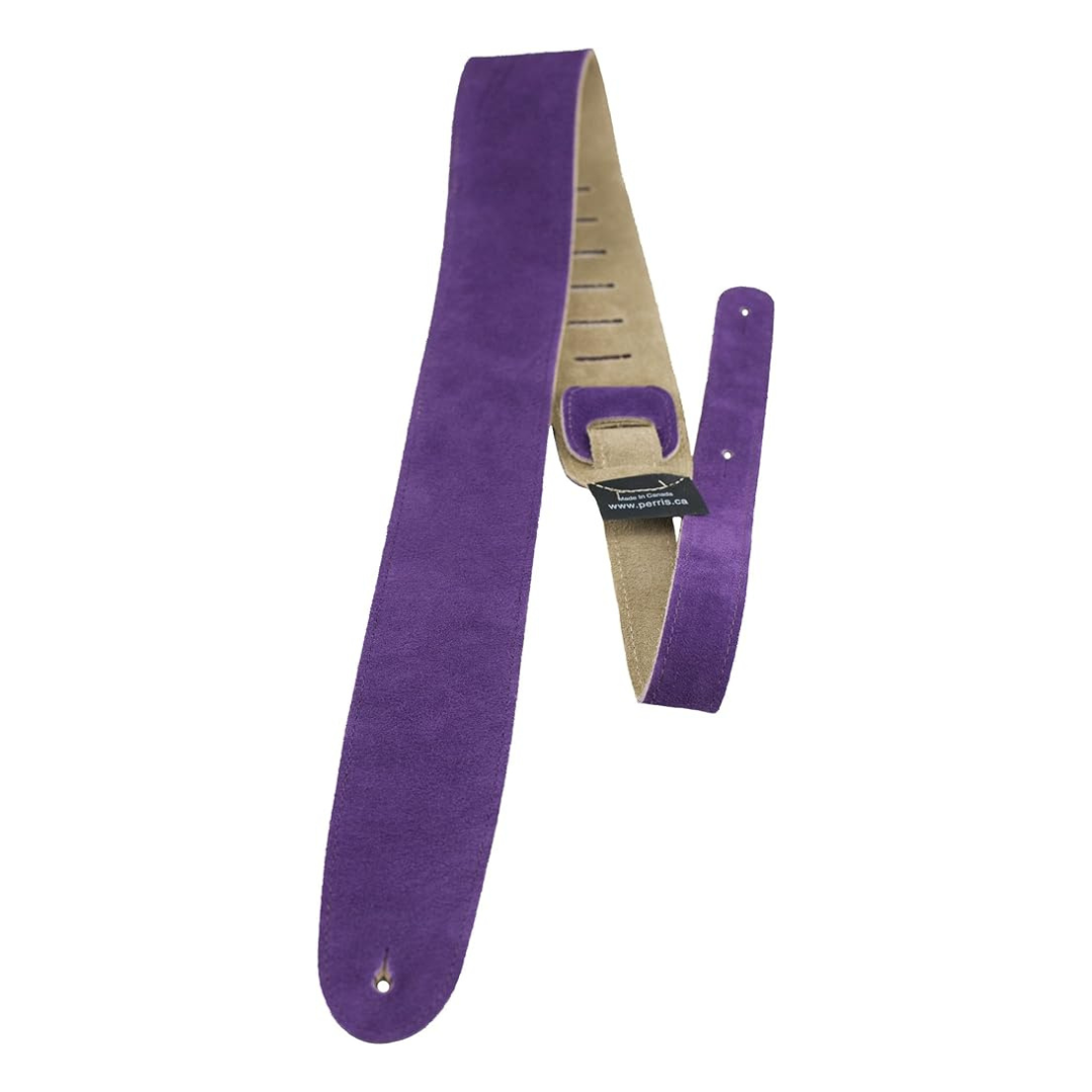 Perri's Leather Purple Soft Suede Guitar Strap P25S204