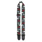 Perri's Leather Skulls & Roses Polyester Guitar Strap - LPCP7647