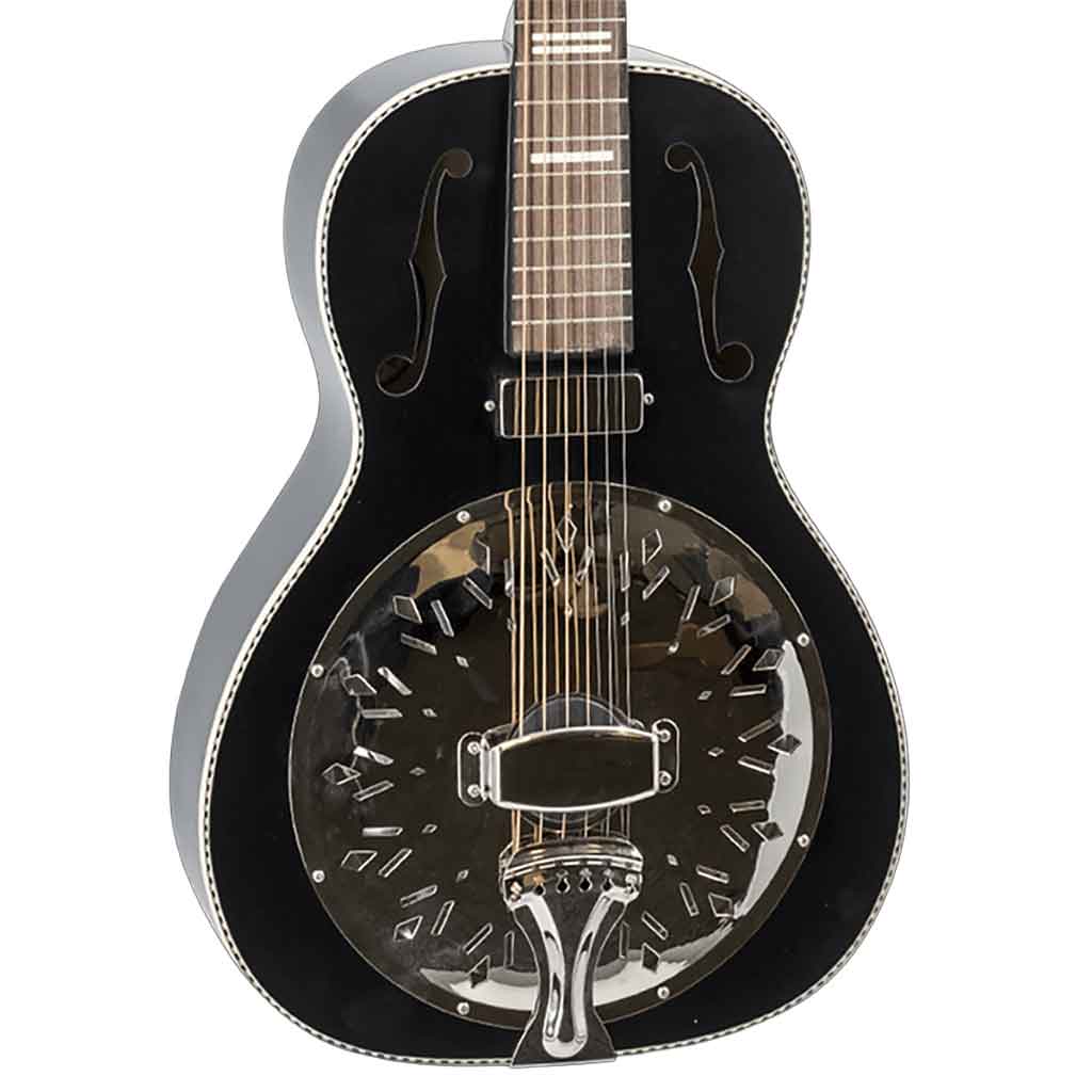 Recording King RPHR2 Resonator Guitar – Matte Black