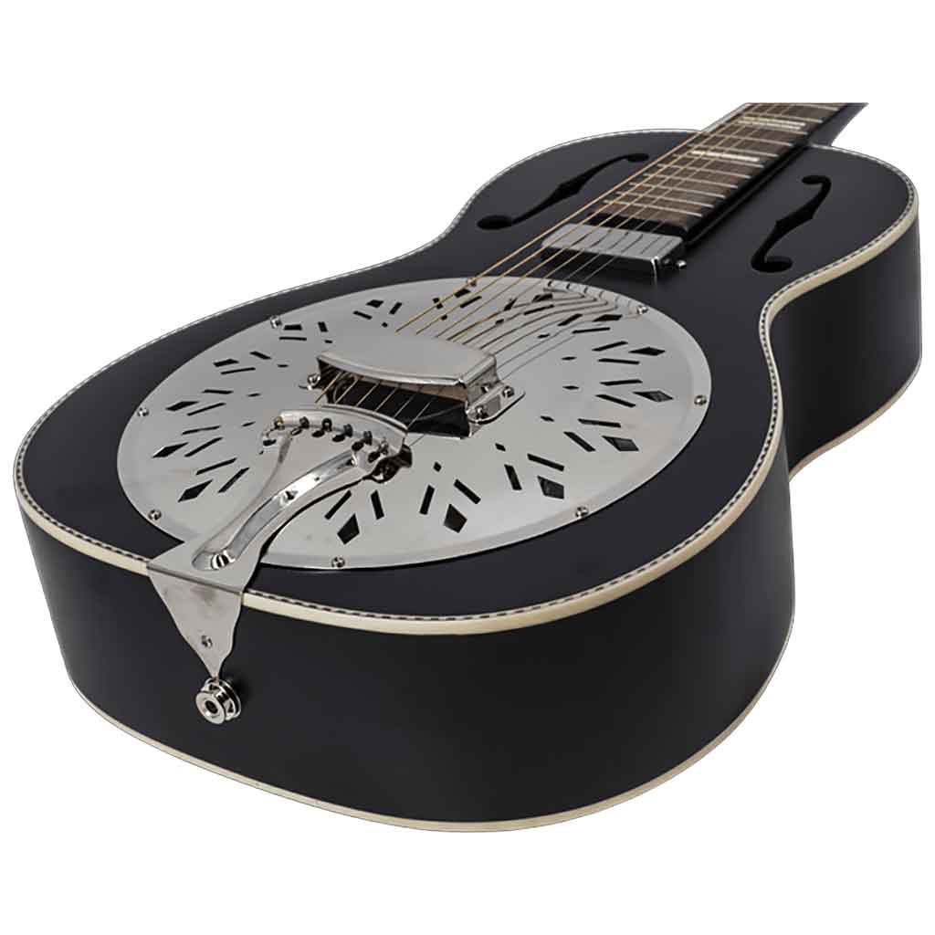 Recording King RPHR2 Resonator Guitar – Matte Black