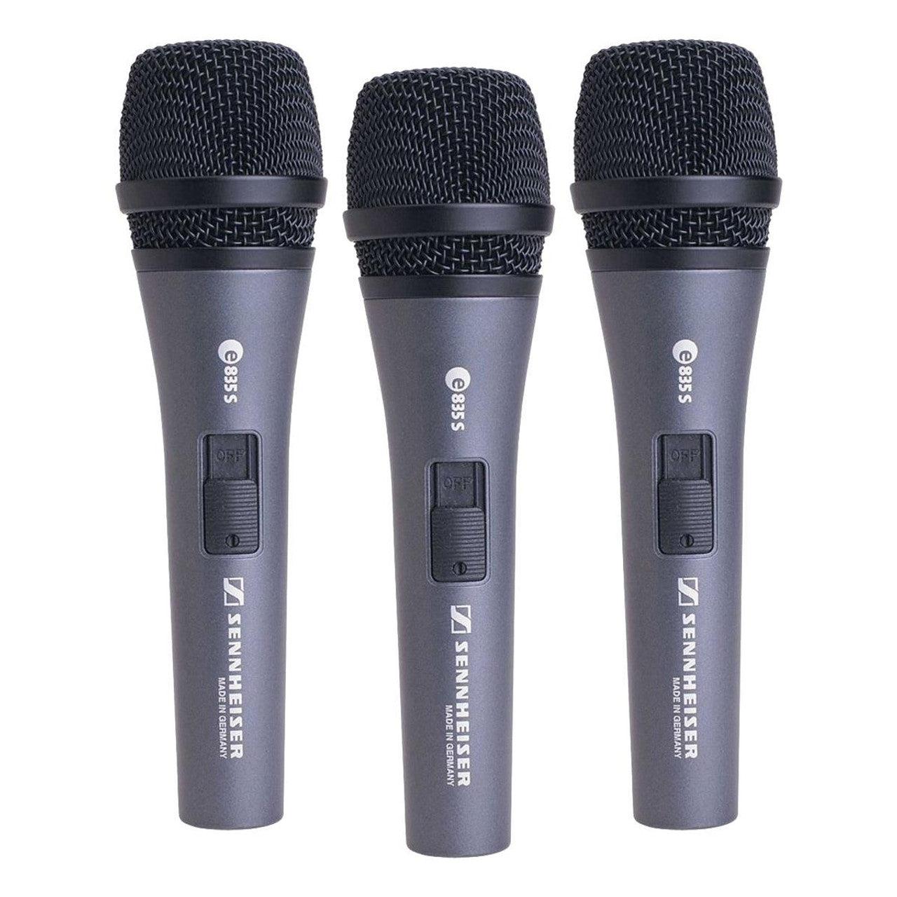 Sennheiser E835S Vocal Microphone With Switch-3 Pack-Andy's Music