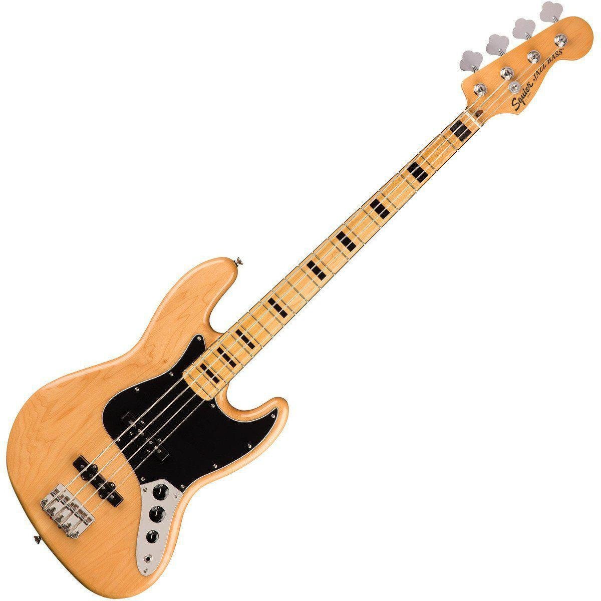 Squier Classic Vibe 70s Jazz Bass Guitar Natural Finish-Natural-Andy's Music