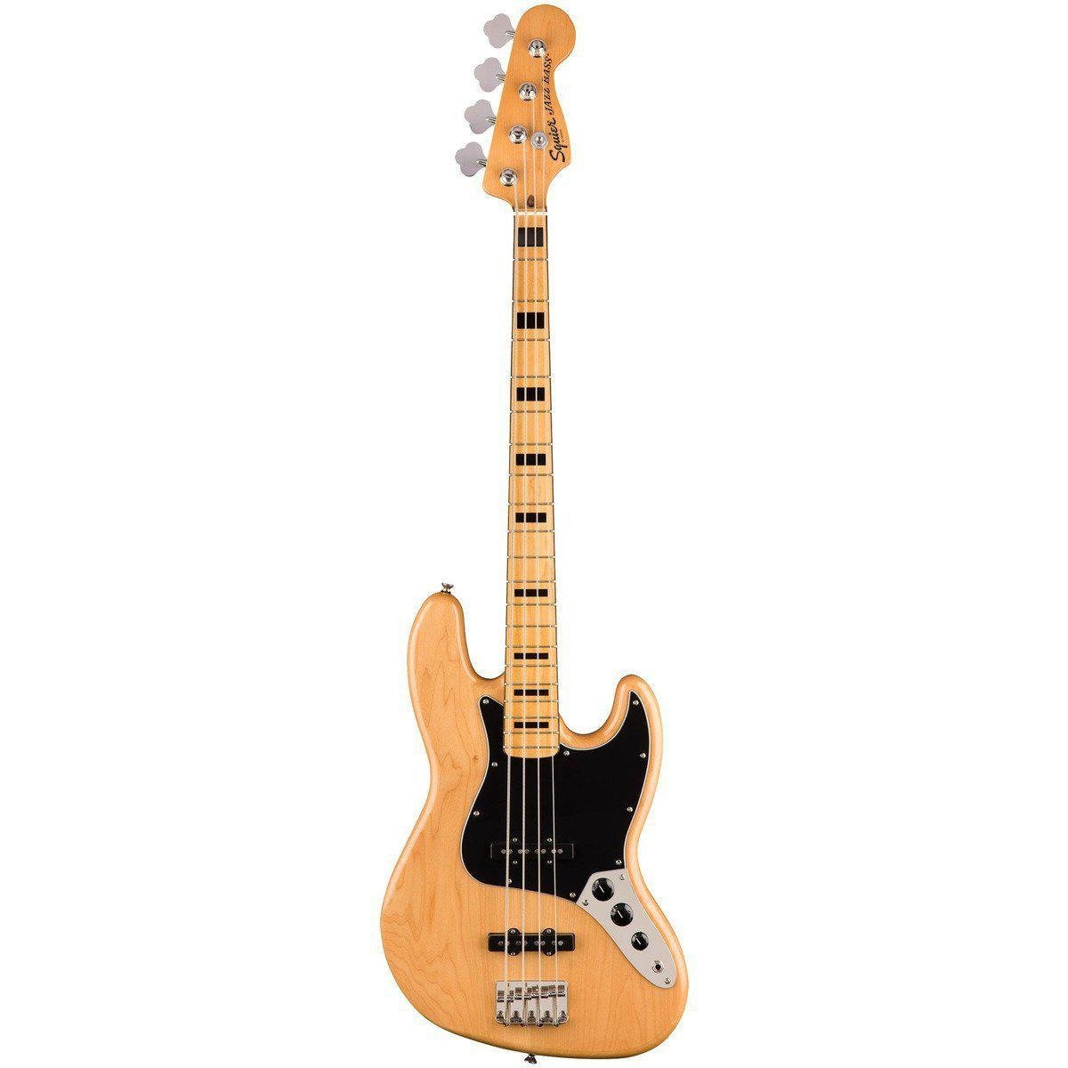 Squier Classic Vibe 70s Jazz Bass Guitar Natural Finish-Natural-Andy's Music