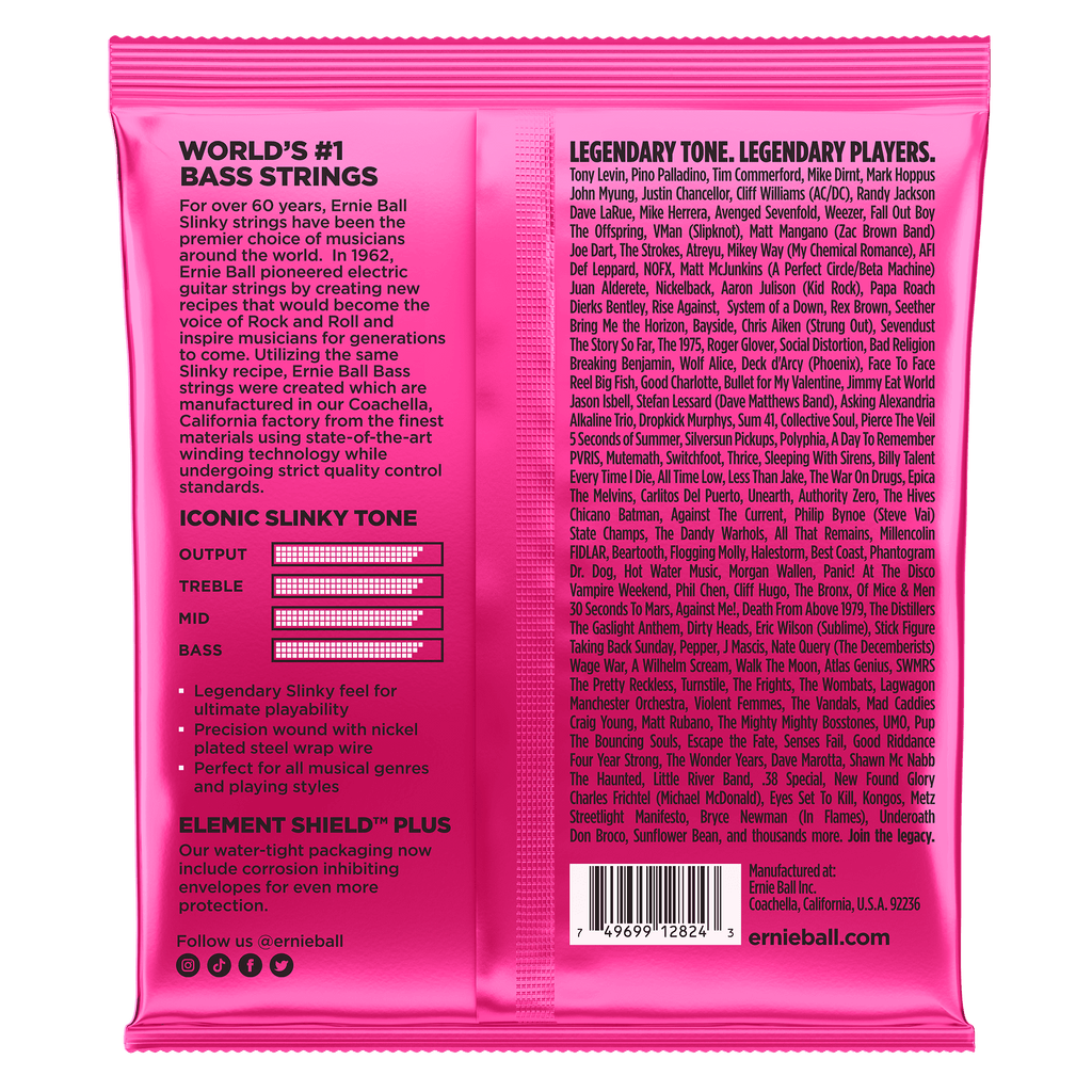 Super Slinky Nickel Wound 5-String Electric Bass Strings 40-125 Gauge