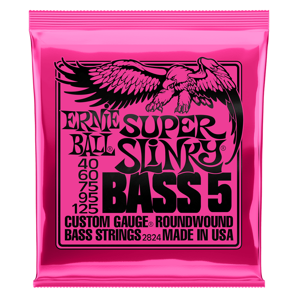 Super Slinky Nickel Wound 5-String Electric Bass Strings 40-125 Gauge