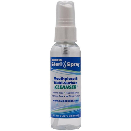 Superslick Steri-Spray Mouthpiece and Multi-Surface Cleaner-2 oz.-Andy's Music