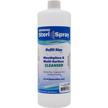 Superslick Steri-Spray Mouthpiece and Multi-Surface Cleaner-32 oz.-Andy's Music
