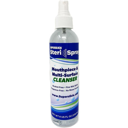 Superslick Steri-Spray Mouthpiece and Multi-Surface Cleaner-8 oz.-Andy's Music