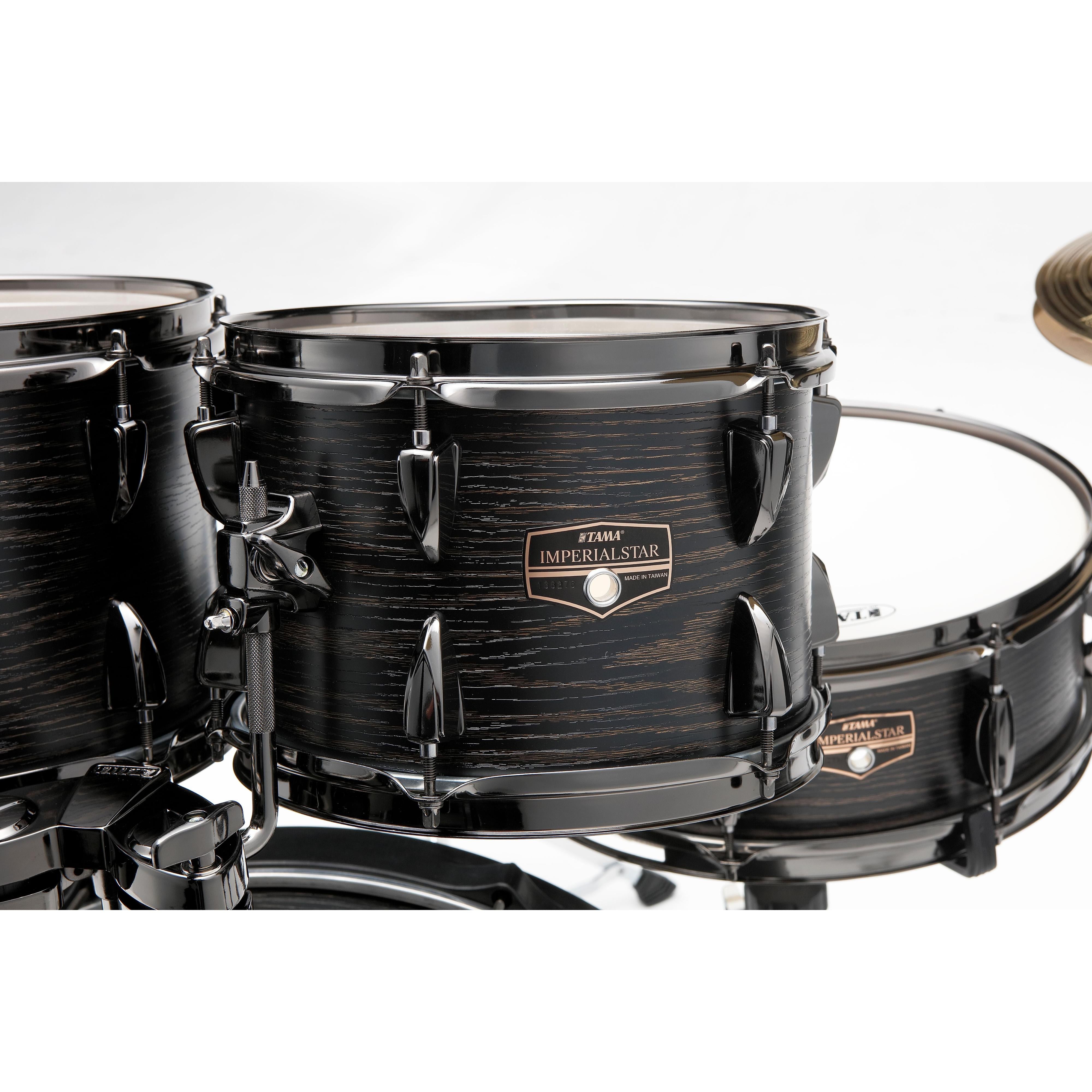 TAMA Imperialstar IE52CBOW Black Oak Drum Set With Cymbals And