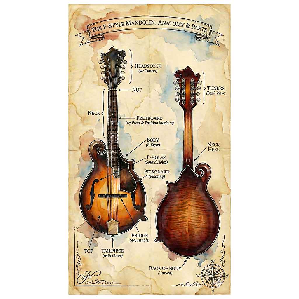 The Loar LM-310F-BRB Honey Creek F-Style Mandolin-Andy's Music