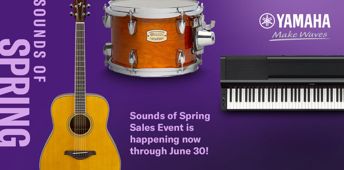 YAMAHA SOUNDS OF SPRING SALES EVENT at AndysMusic.com
