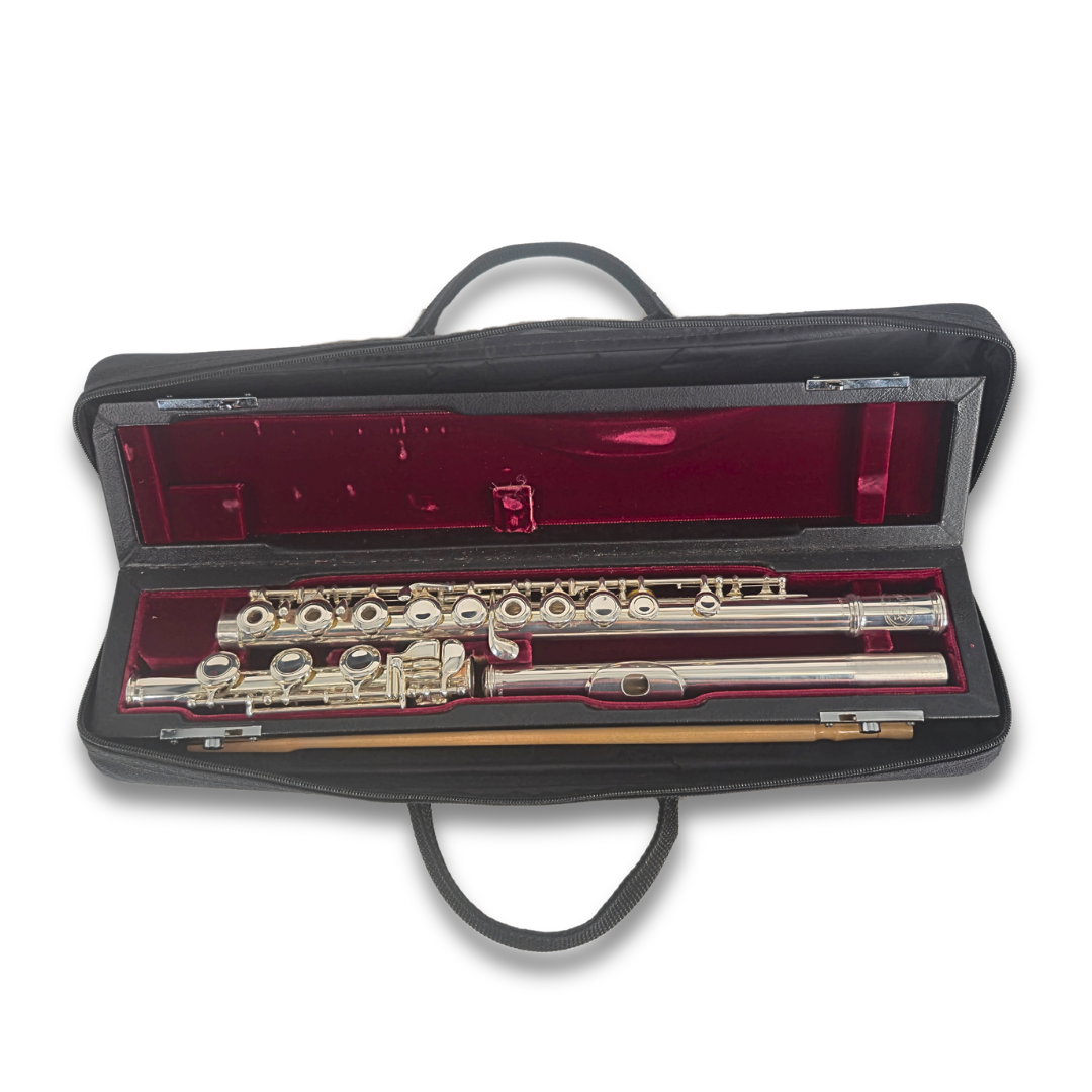 Used Jupiter JFL711R Sterling Silver Flute with B Foot & Case