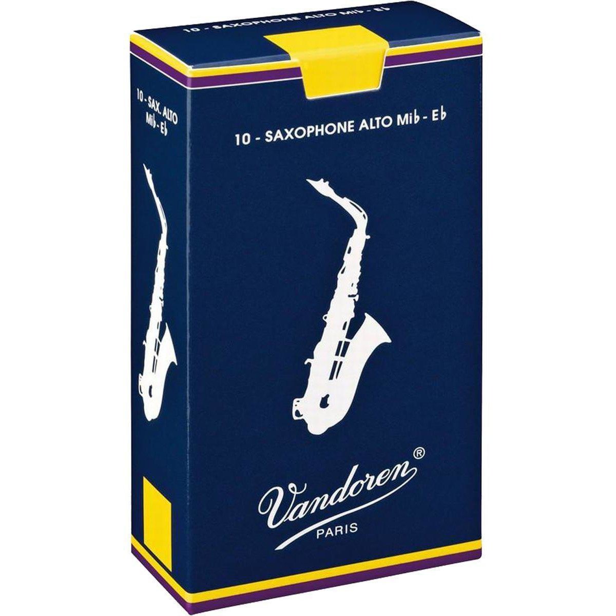 Vandoren Alto Sax Traditional Reeds 10-Pack-Andy's Music