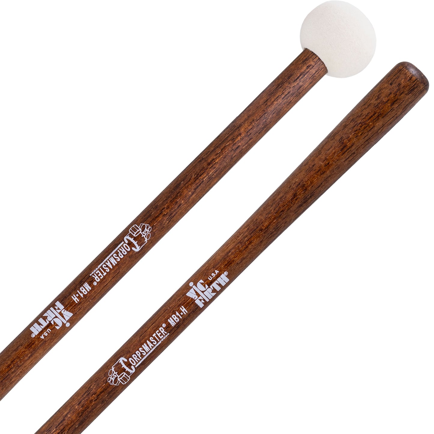 Vic Firth Corpsmaster Marching Bass Drum Mallets-MB1H-Andy's Music