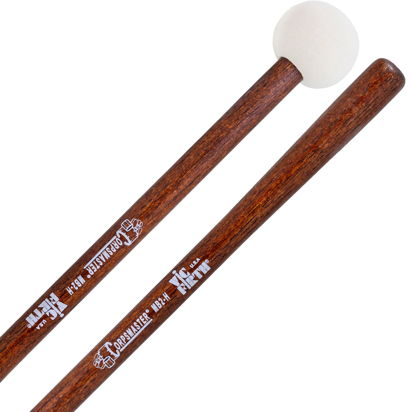 Vic Firth Corpsmaster Marching Bass Drum Mallets-MB2H-Andy's Music