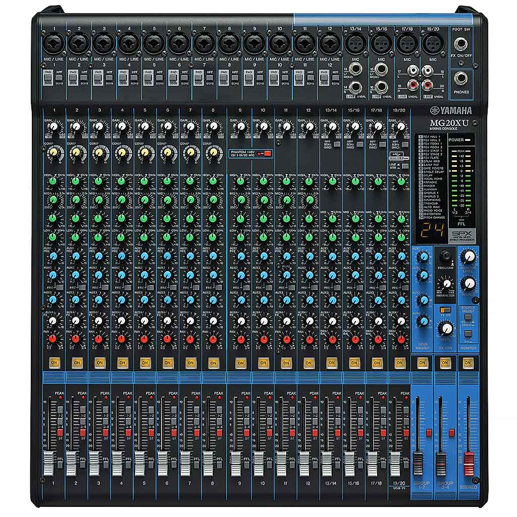 Yamaha MG20XU 20 Channel Audio Mixer-Andy's Music