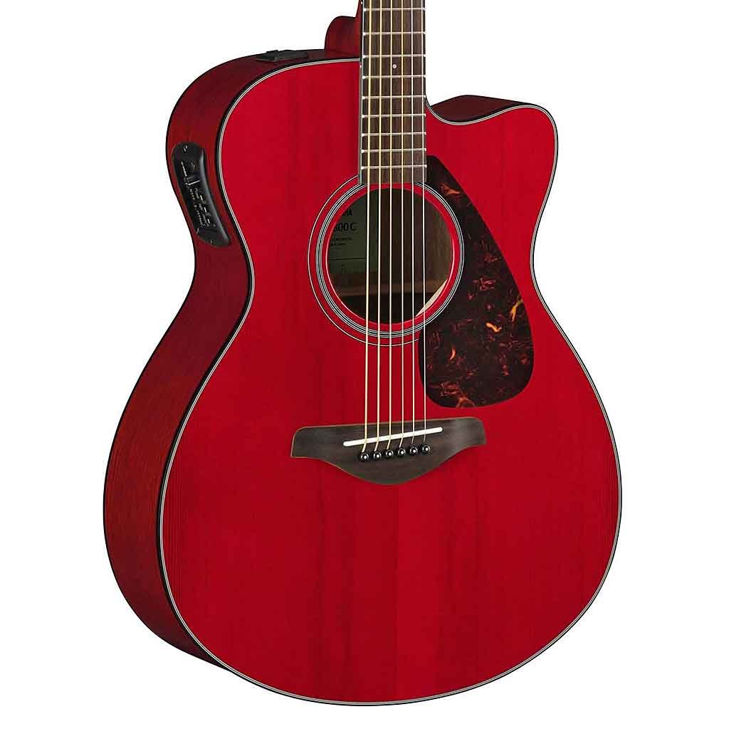 Yamaha FSX 800C Acoustic Electric Guitar Ruby Red Color