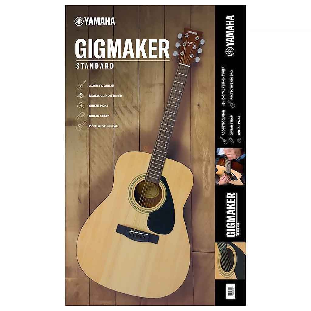 Yamaha Gigmaker Guitar - Standard Acoustic Guitar Beginner Kit