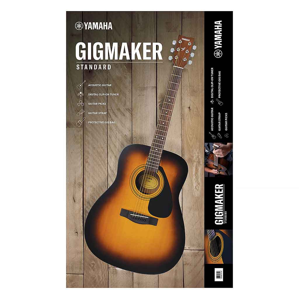 Yamaha Gigmaker Standard Acoustic Guitar Starter Kit - Sunburst