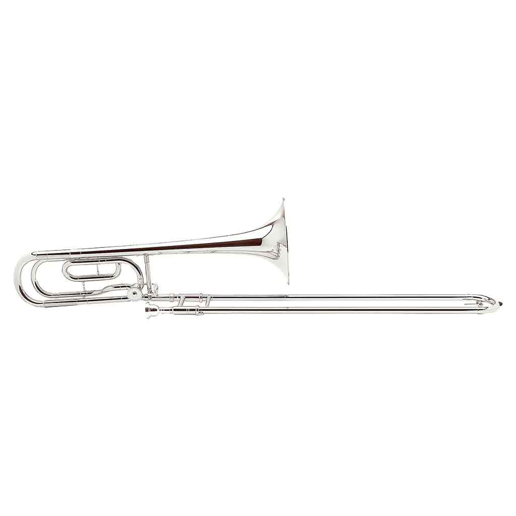 Yamaha YSL-448G Intermediate Trigger Trombone-Silver Plated-Andy's Music