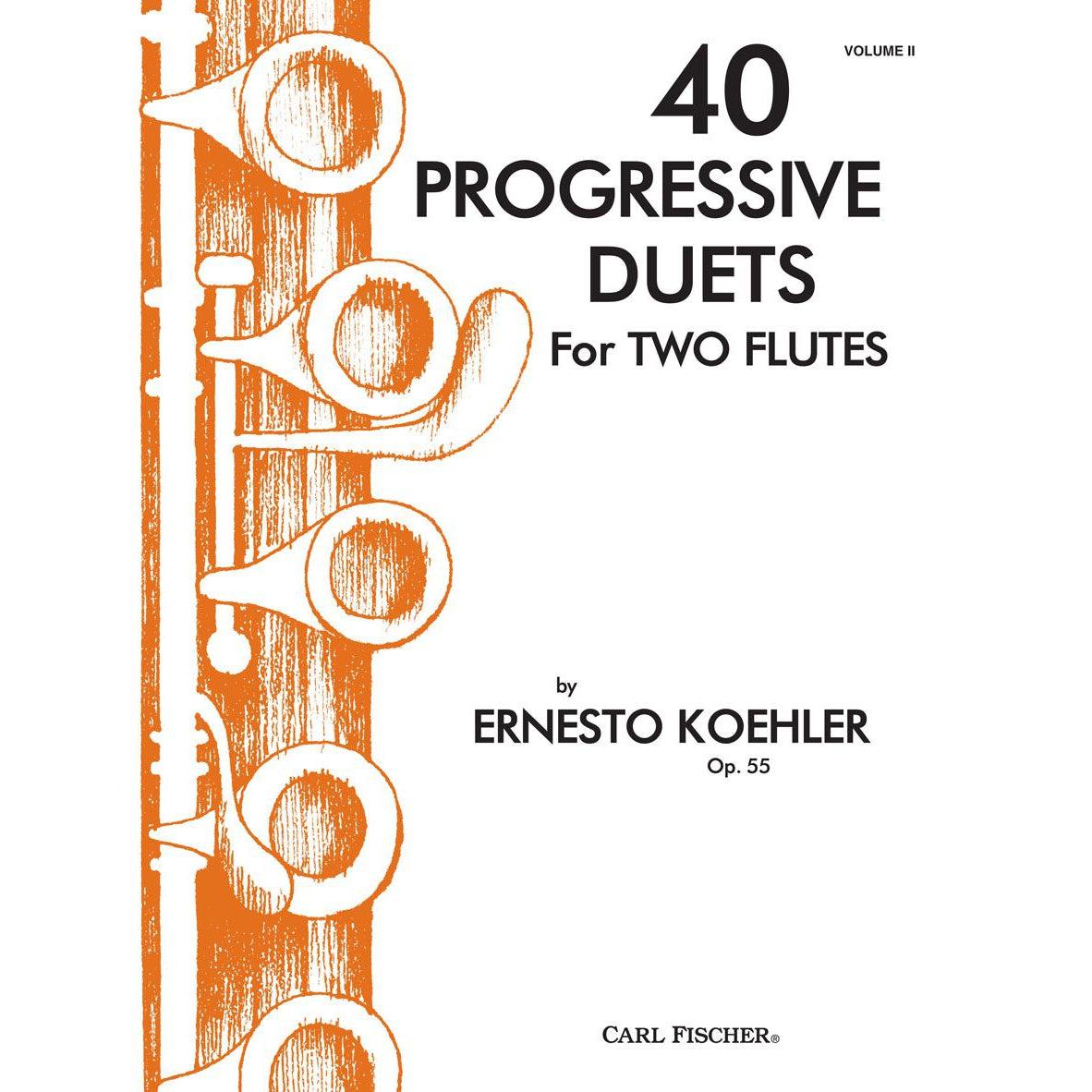 40 Progressive Duets Flute Bk 2 Ernesto Koehler-Andy's Music