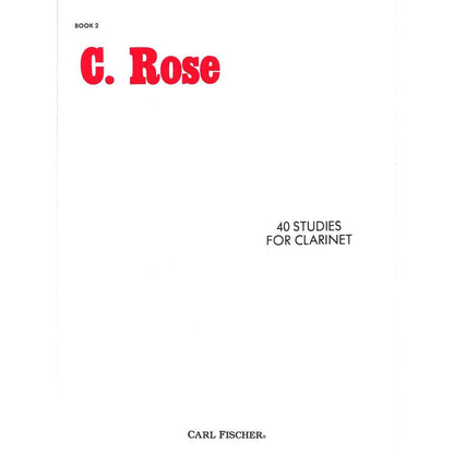 40 Studies For Clarinet C. Rose-Book 2-Andy's Music