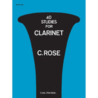 40 Studies For Clarinet C. Rose